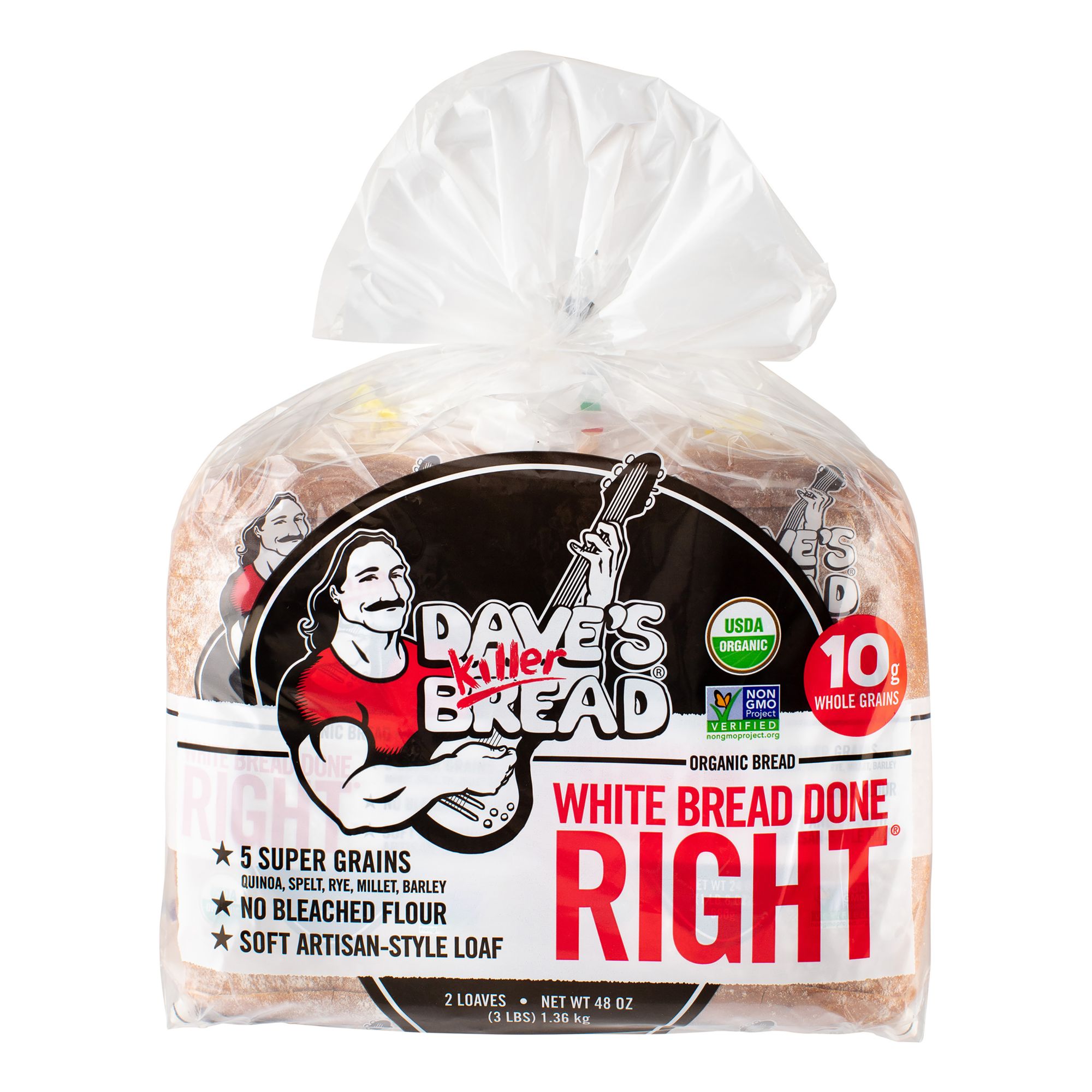 Dave's Killer Bread Organic White Bread Done Right, 2 pk.