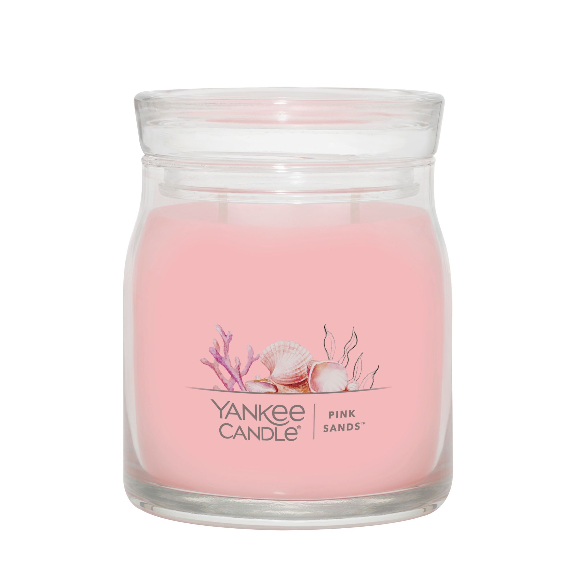 Yankee Candle 2-Wick Pink Sands Pink Jar Candle (Signature) in the Candles  department at