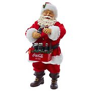 Kurt Adler 10&quot; Santa with Coke Bottle Table Piece