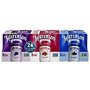 Waterloo Variety Pack Grape Cranbery Blueberry, 24 ct.