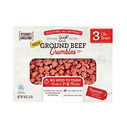 Pound of Ground Frozen Ground Beef Crumbles, 3 pk./1 lbs.
