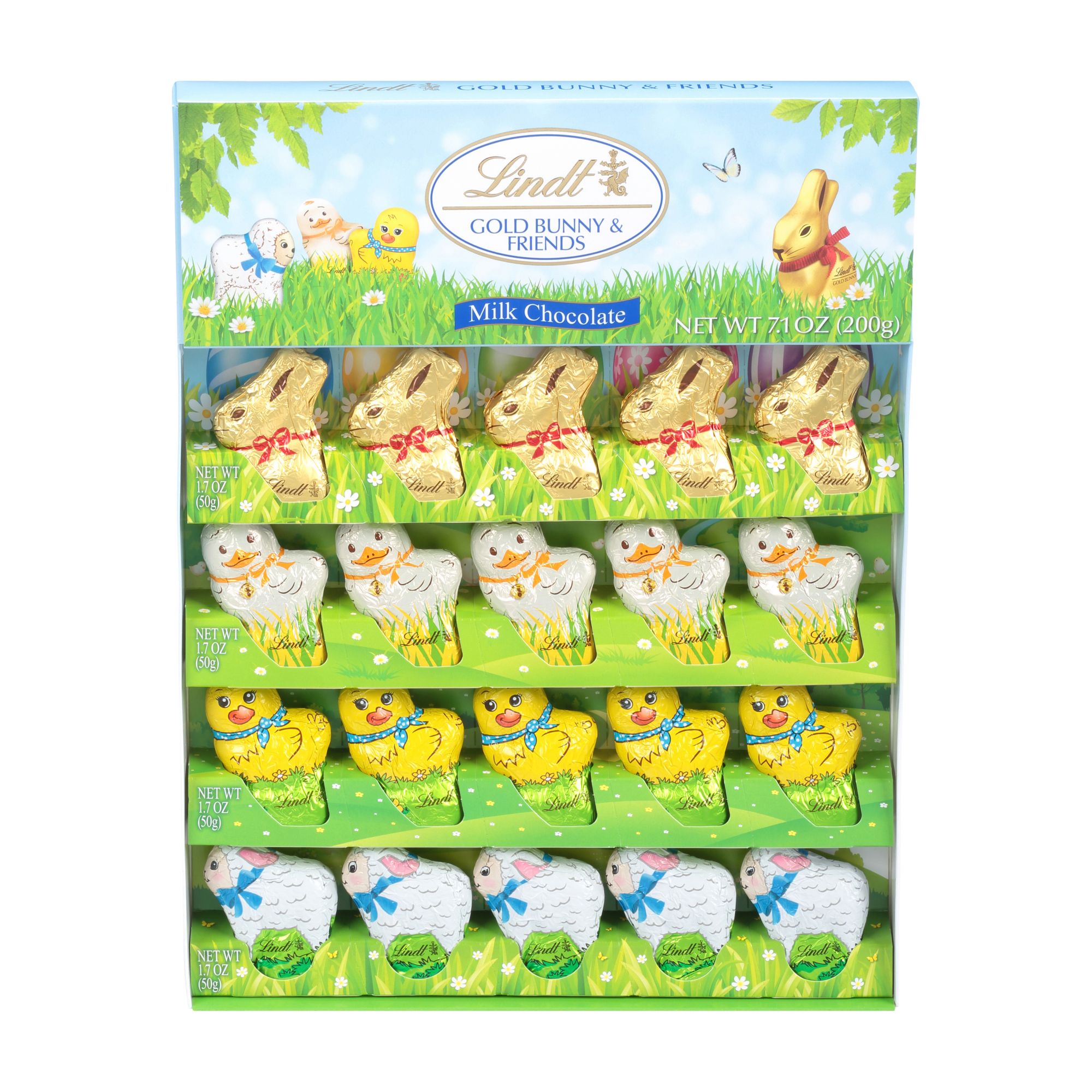 Lindt Gold Bunny & Friends Novelty Minis, Milk Chocolate, 7.1OZ