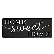 Home Dynamix Mia Home Sweet Home 18&quot; x 48&quot; Outdoor Door Mat - Charcoal/Black/White
