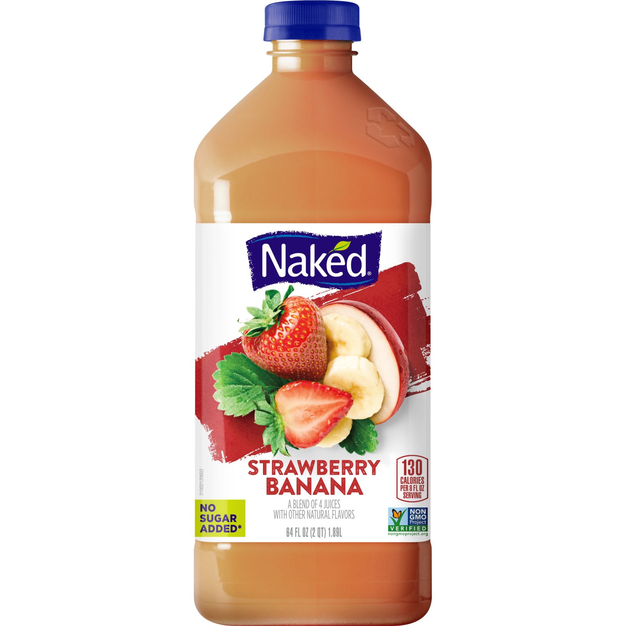 Naked Strawberry Banana Fruit Smoothie, 64 oz.