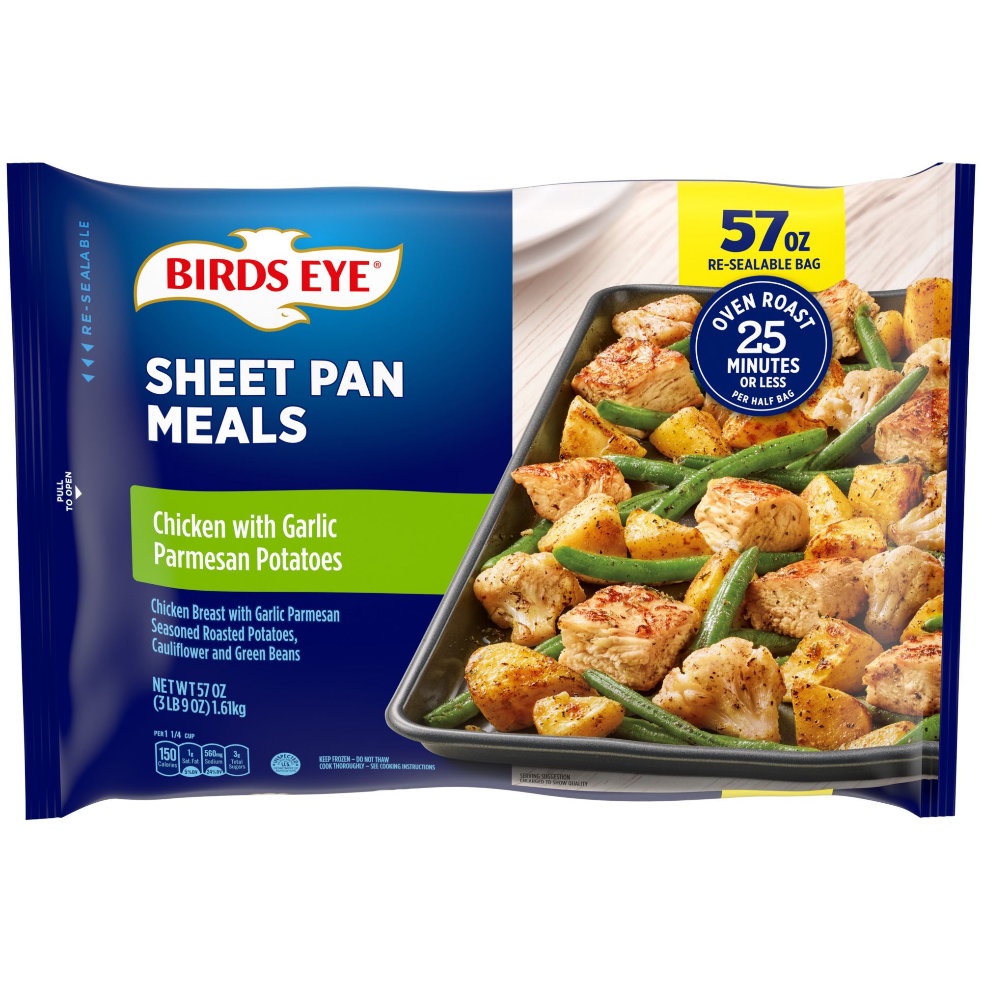 Birds Eye Sheet Pan Meals Chicken & Garlic Parmesan Potatoes, 57 oz.