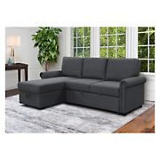 Abbyson Living Harlie Reversible Storage Sectional - Gray