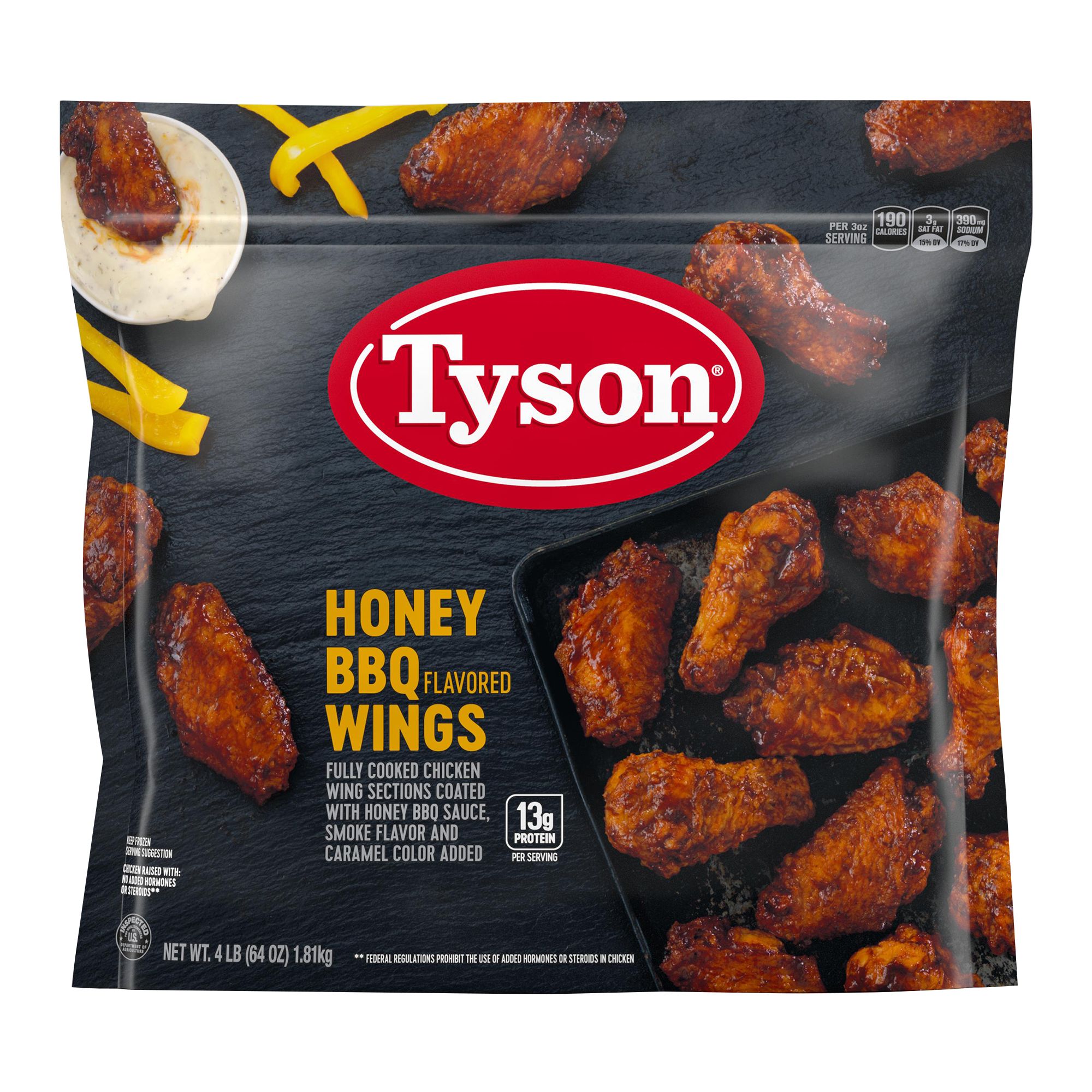  Tyson Fully Cooked Buffalo Style Bone-In Chicken Wings, with  Flavorful Hot and Tangy Sauce - 15g Protein Per Serving - 4 Pack (64 oz  Each) - Ready Set Gourmet Donate a