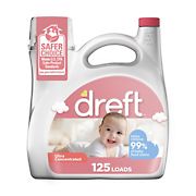 Dreft Ultra Concentrated Liquid Baby Laundry Detergent, 125 Loads, 170 fl. oz.