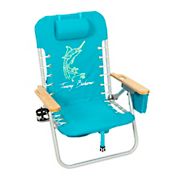 Tommy Bahama Backpack Chair - Light Blue Fish
