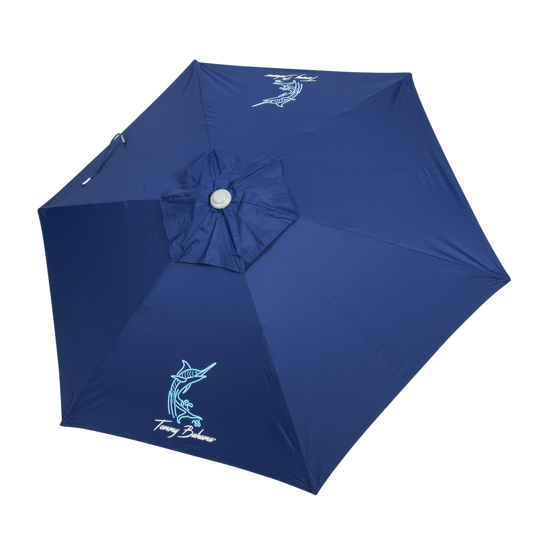 Tommy Bahama Beach Umbrella - Navy Fish