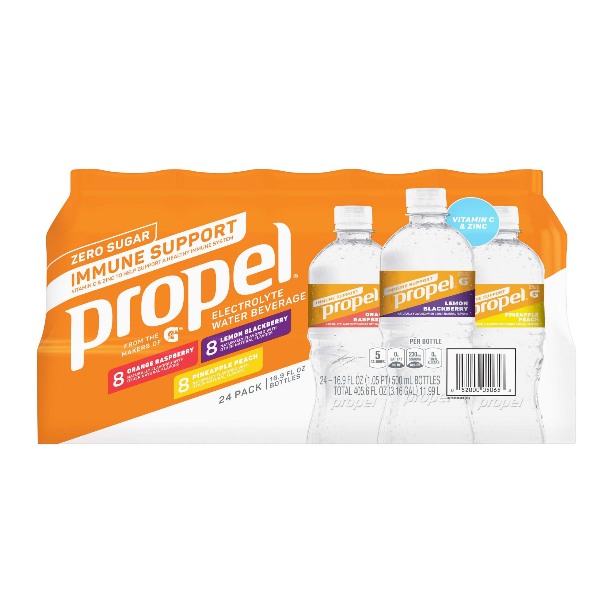 Propel Fitness Water Immune Support Variety Pack, 24 pk.