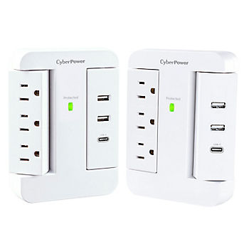 CyberPower CyberPower  1500 J 2 outlets Surge Protector Wall Tap 
