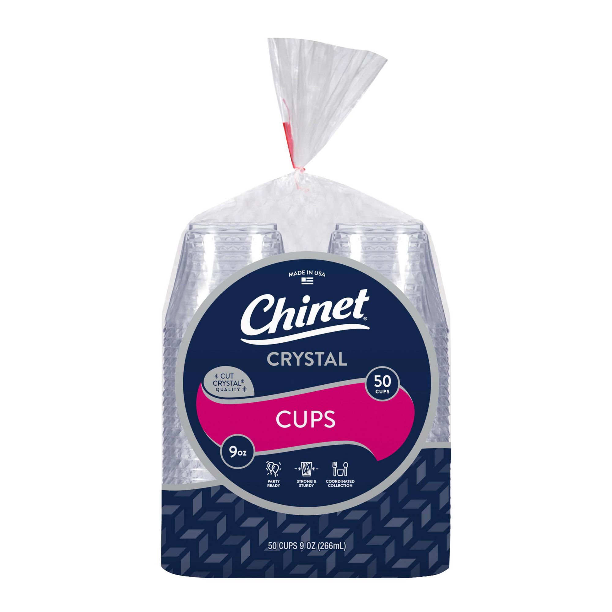 Comfy Package [100 Sets] 16 oz. Clear Plastic Cups With Flat Lids