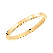 2mm Wedding Band in 14k Yellow Gold, Size 5.5