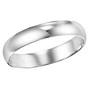 4mm Wedding Band in 14k White Gold, Size 5