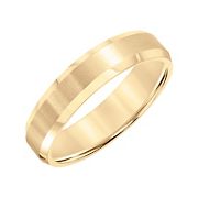 Men's 5mm Comfort Fit Wedding Band in Yellow Tungsten Carbide, Size 8.5