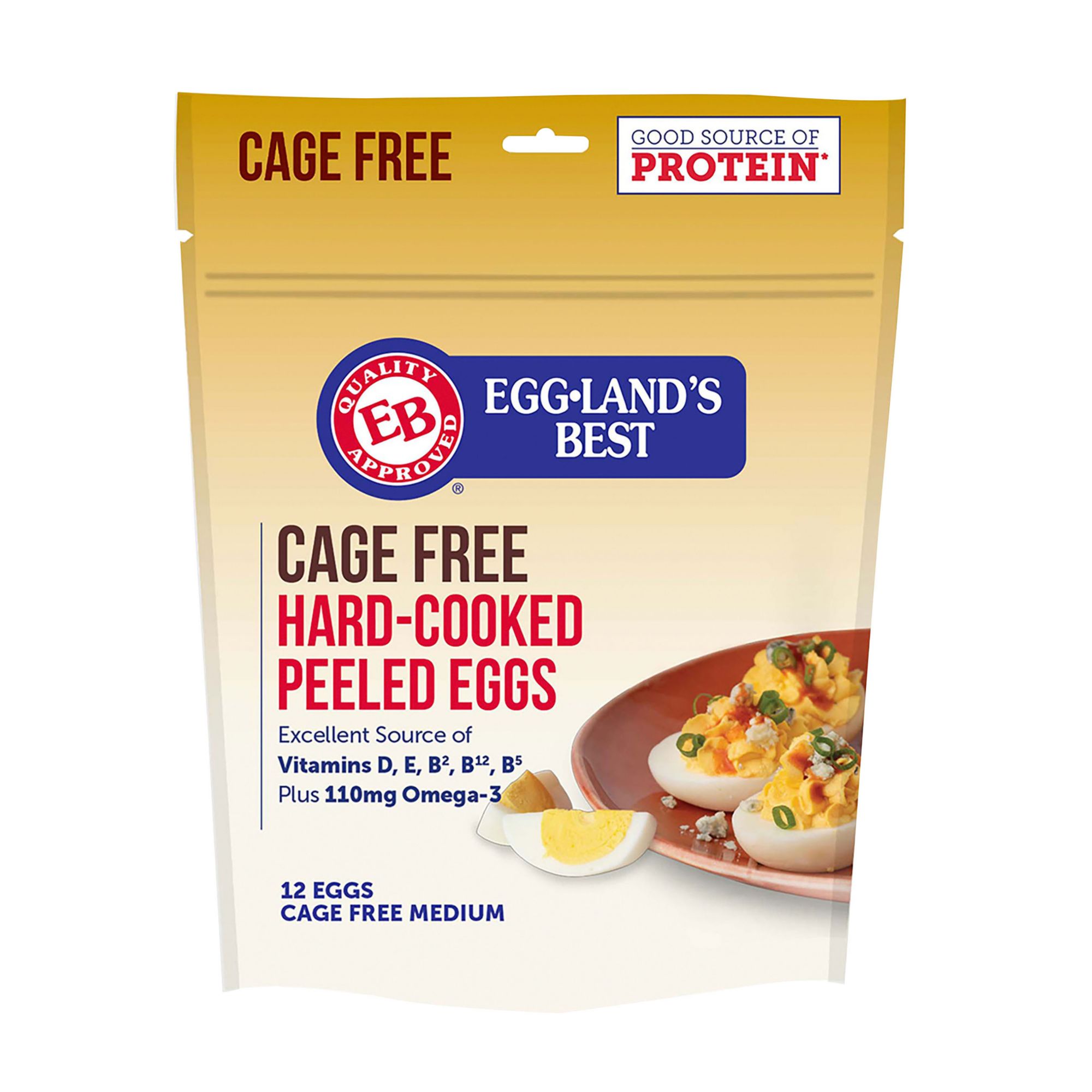 Abbotsford Farms® Cage Free Peeled Hard Boiled Eggs 12 ct Bag, Shop