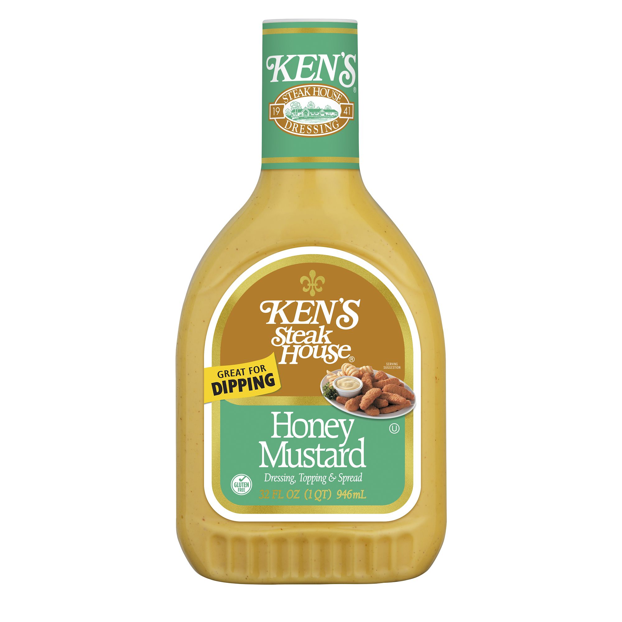 Kens Steak House Honey Mustard Salad Dressing, 32 oz.