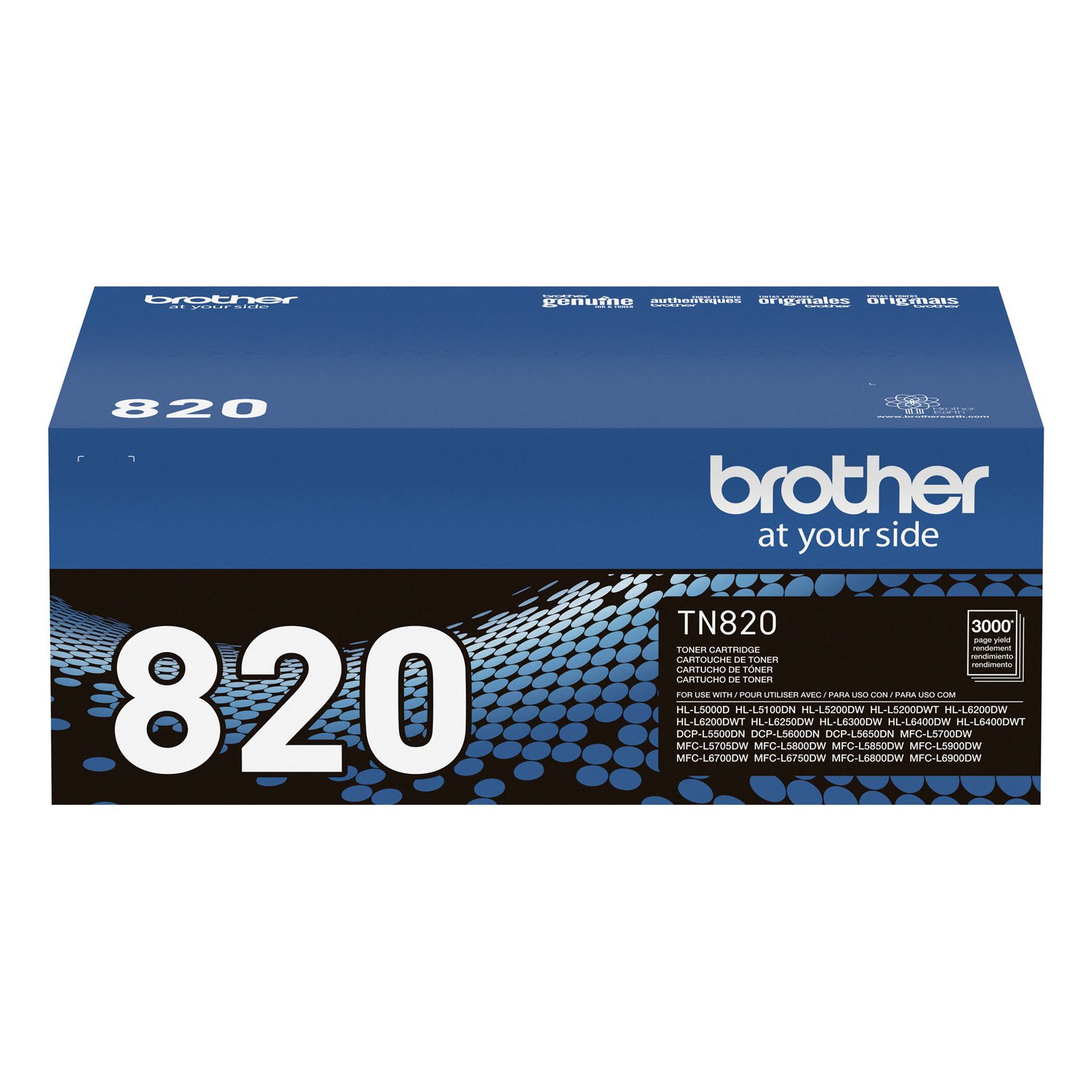 Brother TN820 Black High-Yield Toner Cartridge