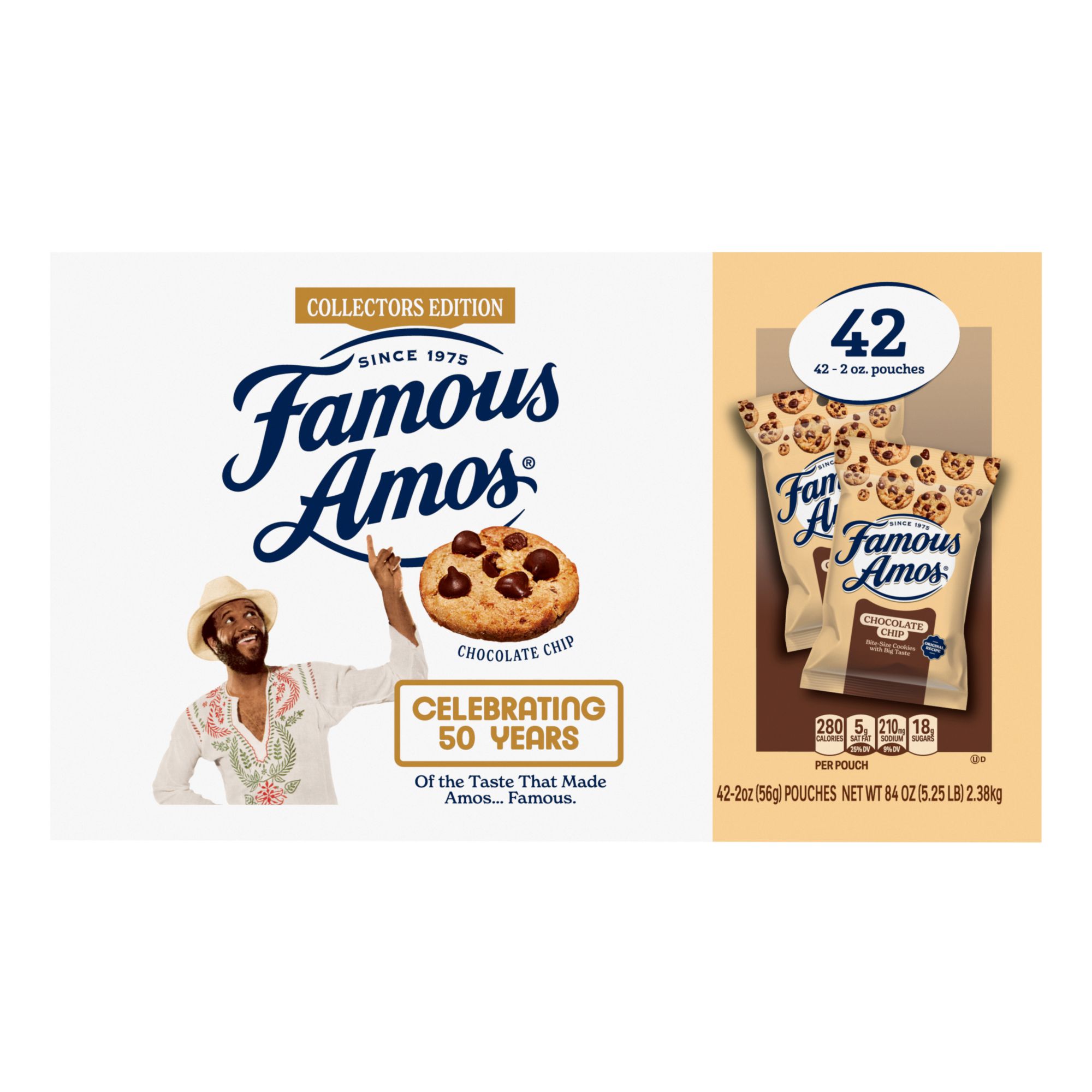 Famous Amos Chocolate Chip Cookies, 42 ct.