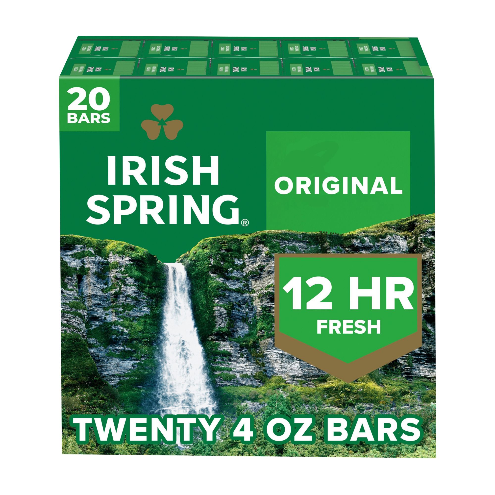 Irish Spring Original Clean Bar Soap for Men, 20 ct.