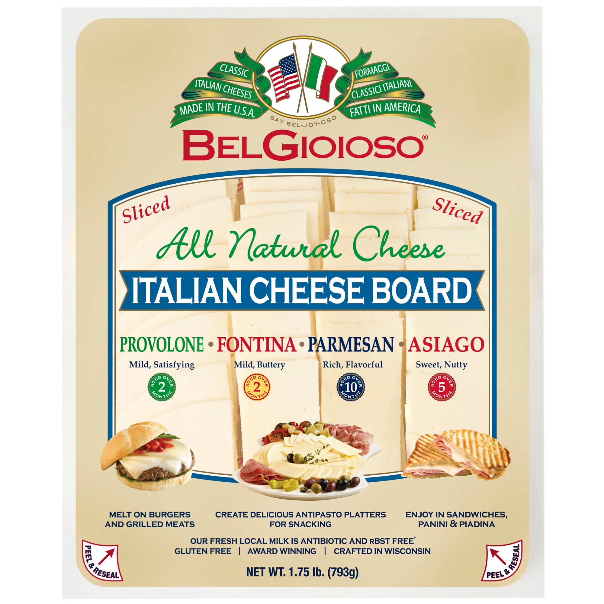 BelGioioso Italian Cheese Board, 1.75 lbs.