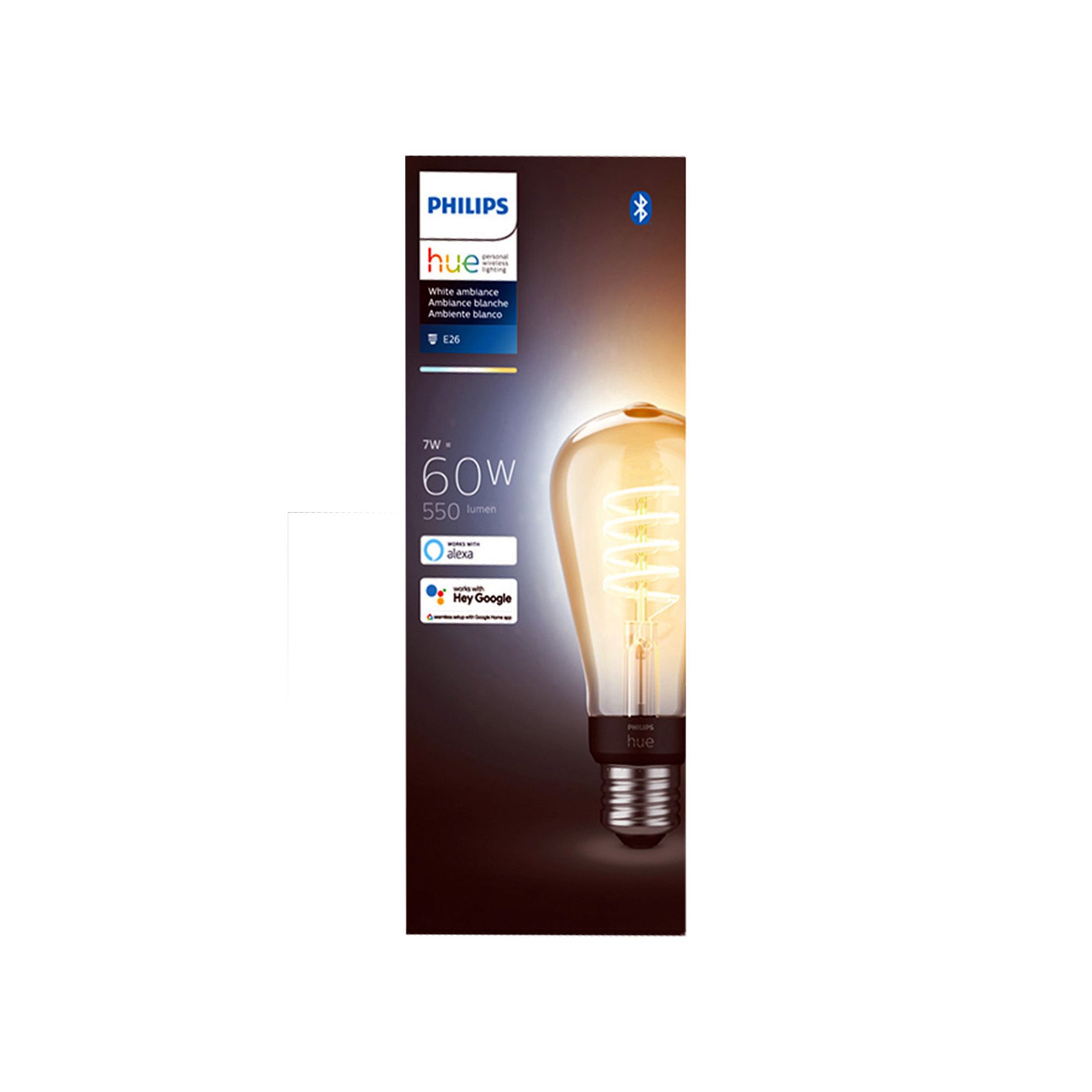 PHILIPS Hue White Filament LED E27 Giant Edison, 7 Watt