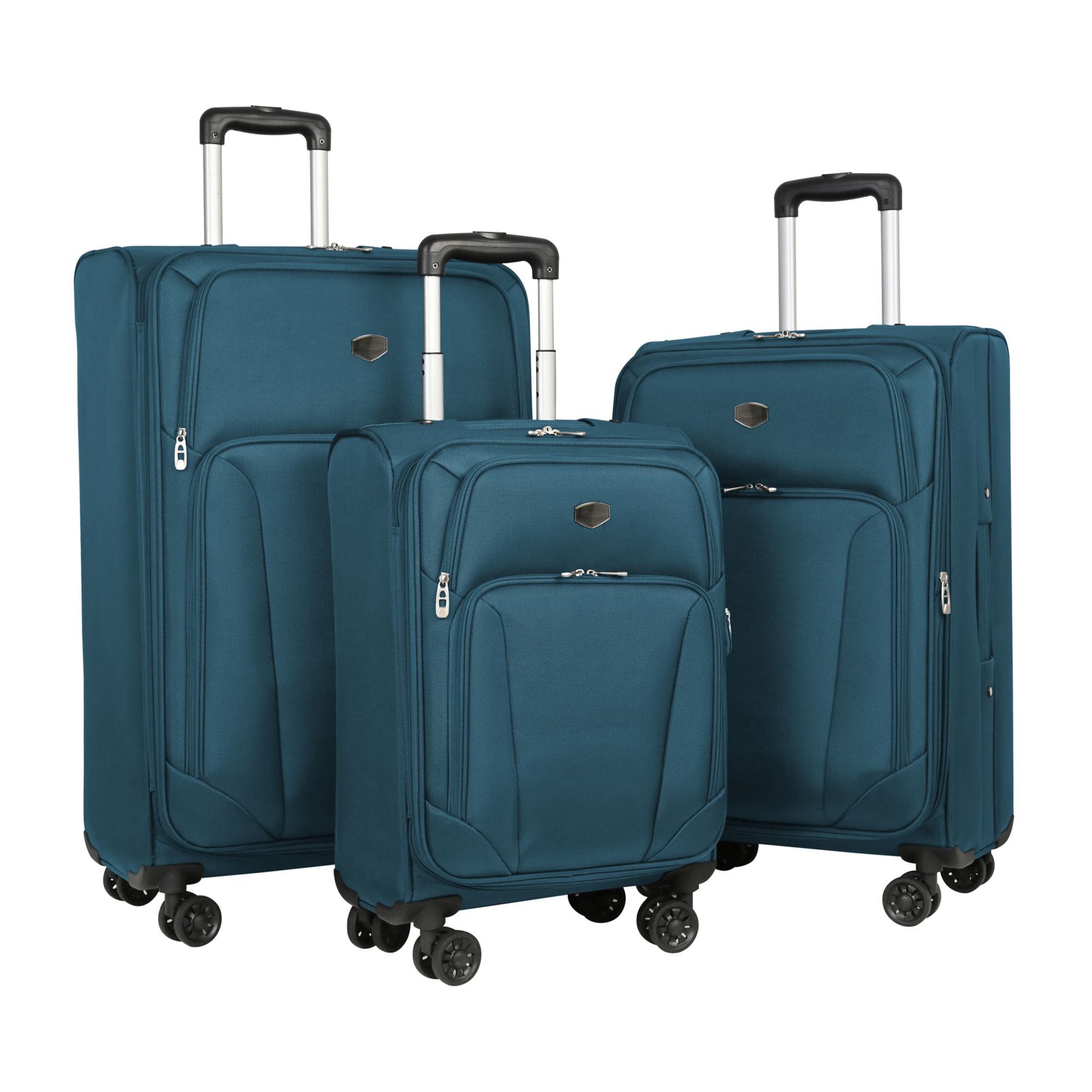 Berkley Jensen 3 Pc. Spinner Luggage Set Teal BJ s Wholesale Club