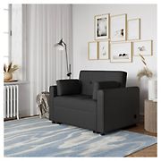 Serta Bellevue Convertible Sofa - Charcoal Gray