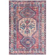 Nicole Curtis Series 1 Washable Area Rug, 5'3&quot; x 7'3&quot; - Red