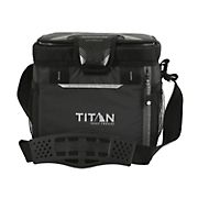 Titan Deep Freeze Fridge Cold Top Loading Lunch Box with Two Ice Walls - Black
