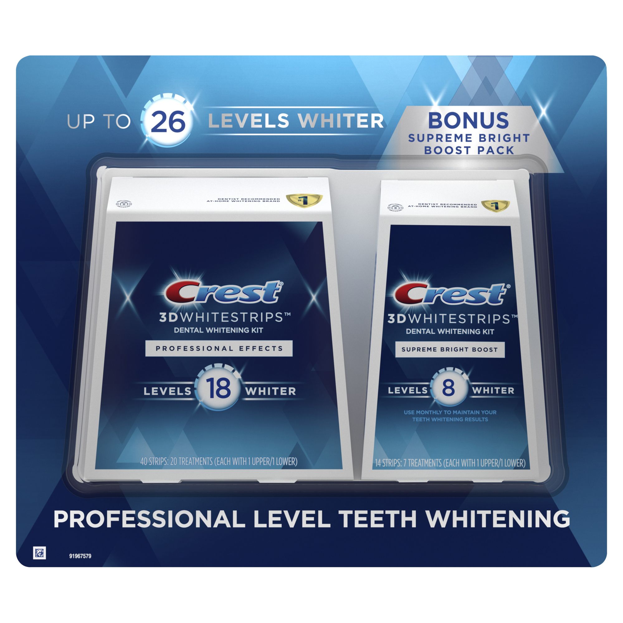 Crest 3D White Whitestrips Professional Effects - Teeth Whitening Kit