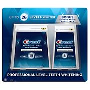 Crest 3D Whitestrips Prof. Eff. 20 ct. + Supreme Bright Boost 7 ct. At-Home Teeth Whitening Kit (Total 27 Treatments)