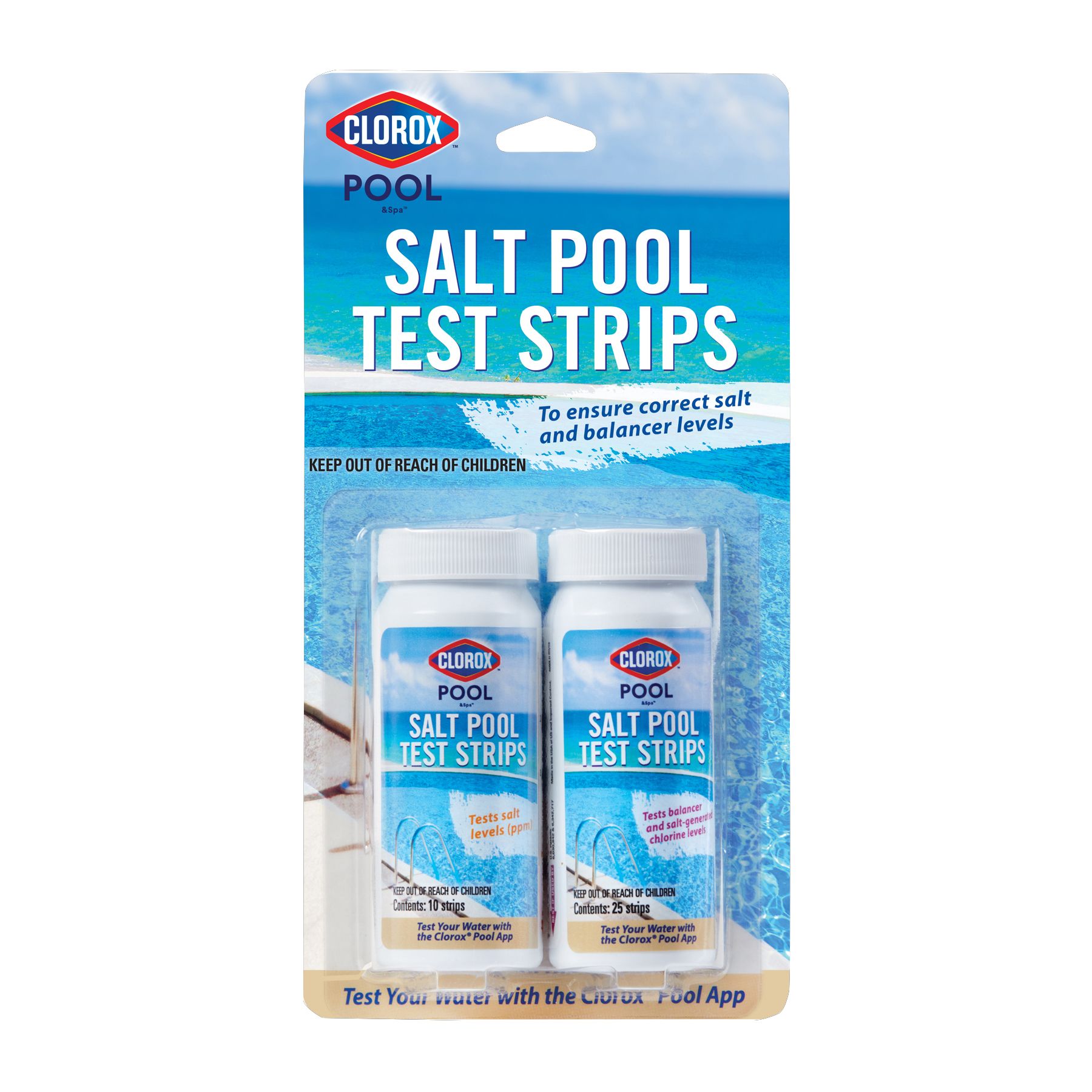 Clorox Pool & Spa Salt Pool Test Strips, 35 ct.