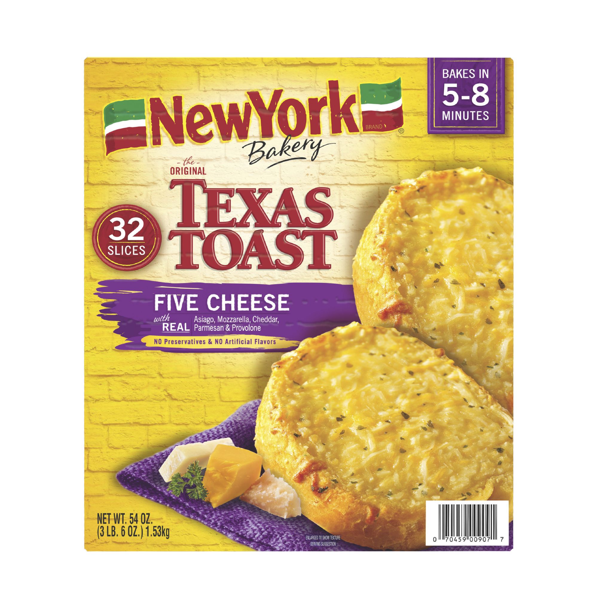 New York Texas Toast - Five Cheese, 32 ct.