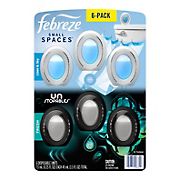 Febreze Odor-Eliminating Small Spaces Air Freshener, Linen & Sky, 3 ct. + Unstopables Fresh, 3 ct. = Total 6 ct.