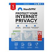 NordVPN Internet Privacy Software, 6 Devices, 1-Year Subscription