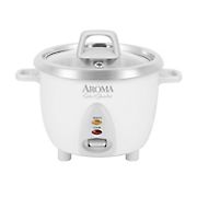 AROMA 6Cup Cooked  1.2 Qt. Select Stainless Rice, Grain Cooker  ARC-753SG