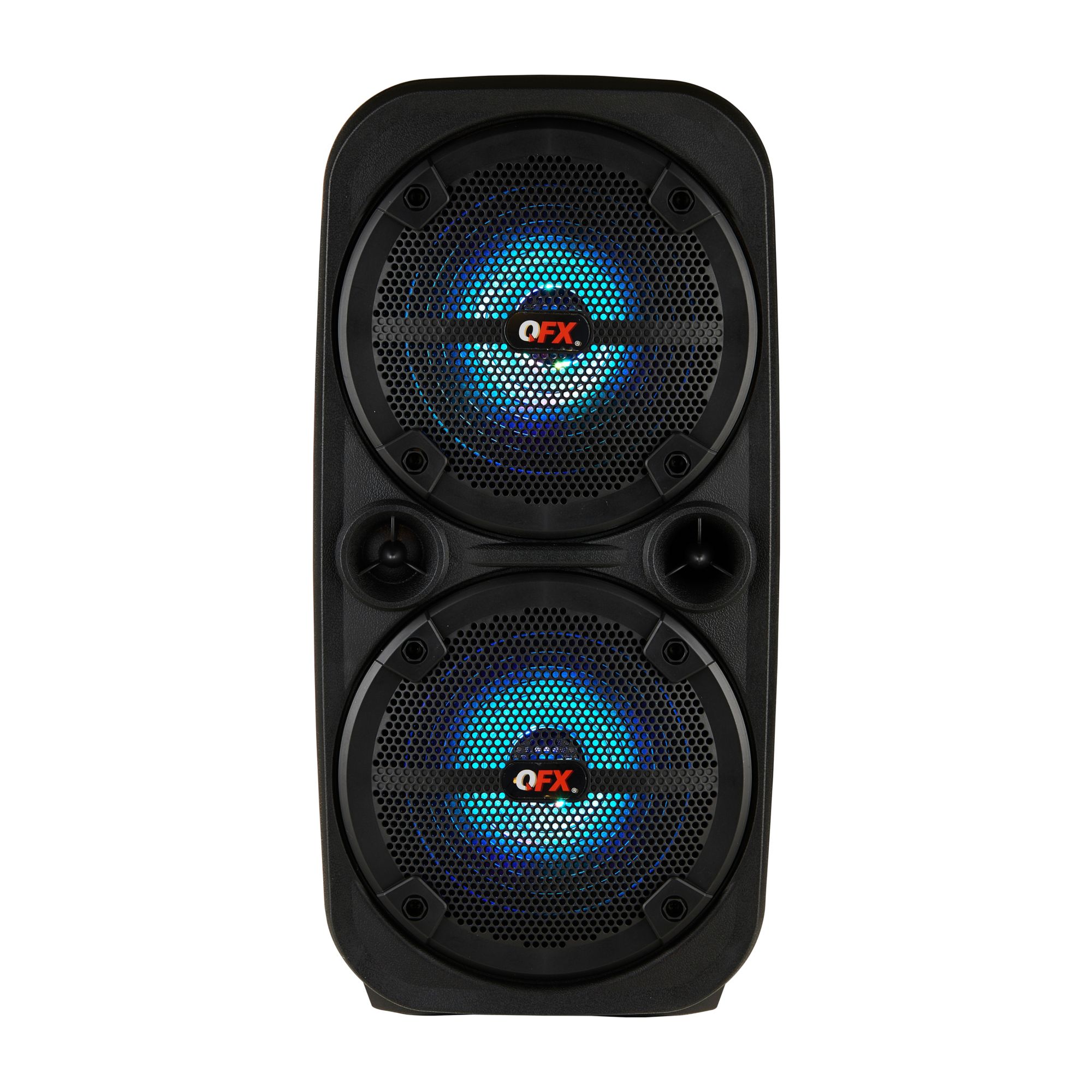 QFX 2&quot; x 8&quot; Bluetooth Rechargeable Speaker with LED Lights