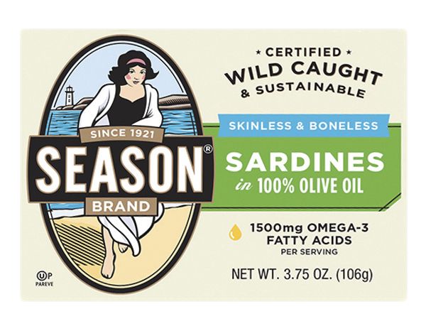 Season Brand Skinless and Boneless Imported Sardines in Olive Oil, 5 pk./3.7 oz.