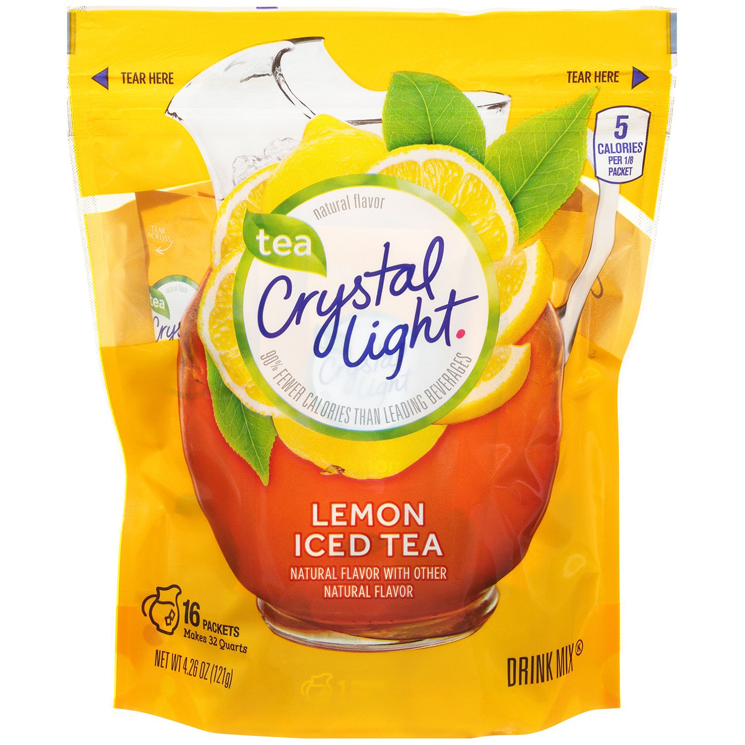 4C Lemon Iced Tea 50% Less Sugar, 60 qt.