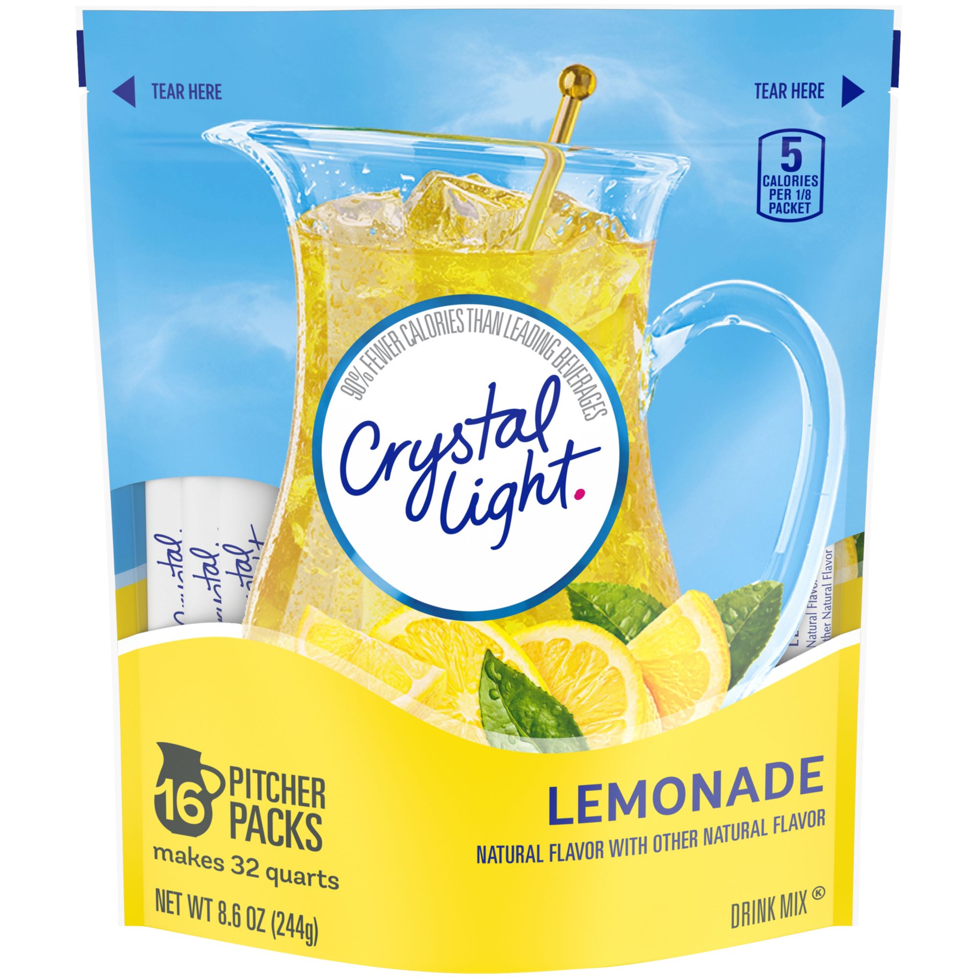 Crystal Light Lemonade Sticks, 16 ct./32 qt.