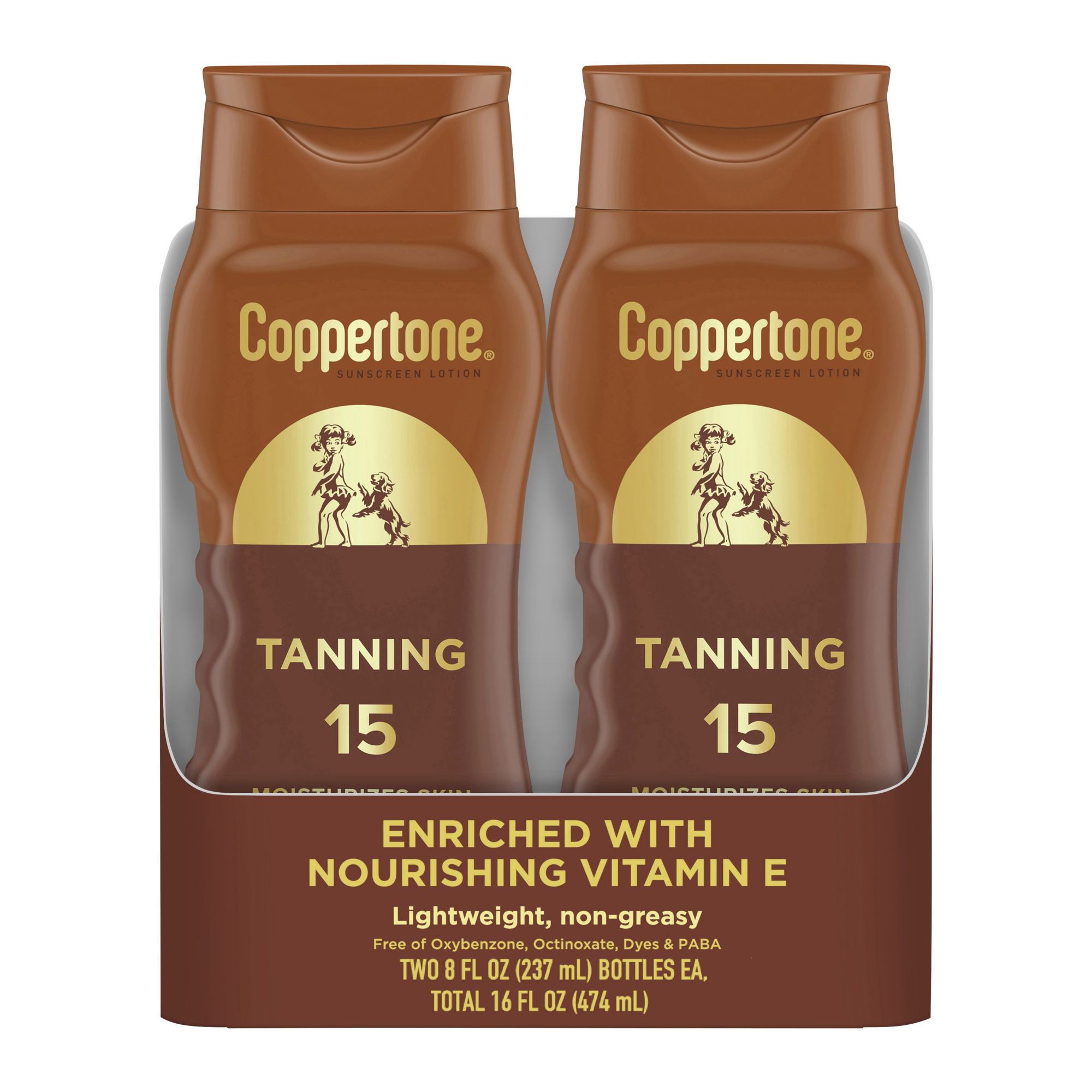 Coppertone Tanning Lotion SPF 15, 2 x 8 oz. | BJ's Wholesale