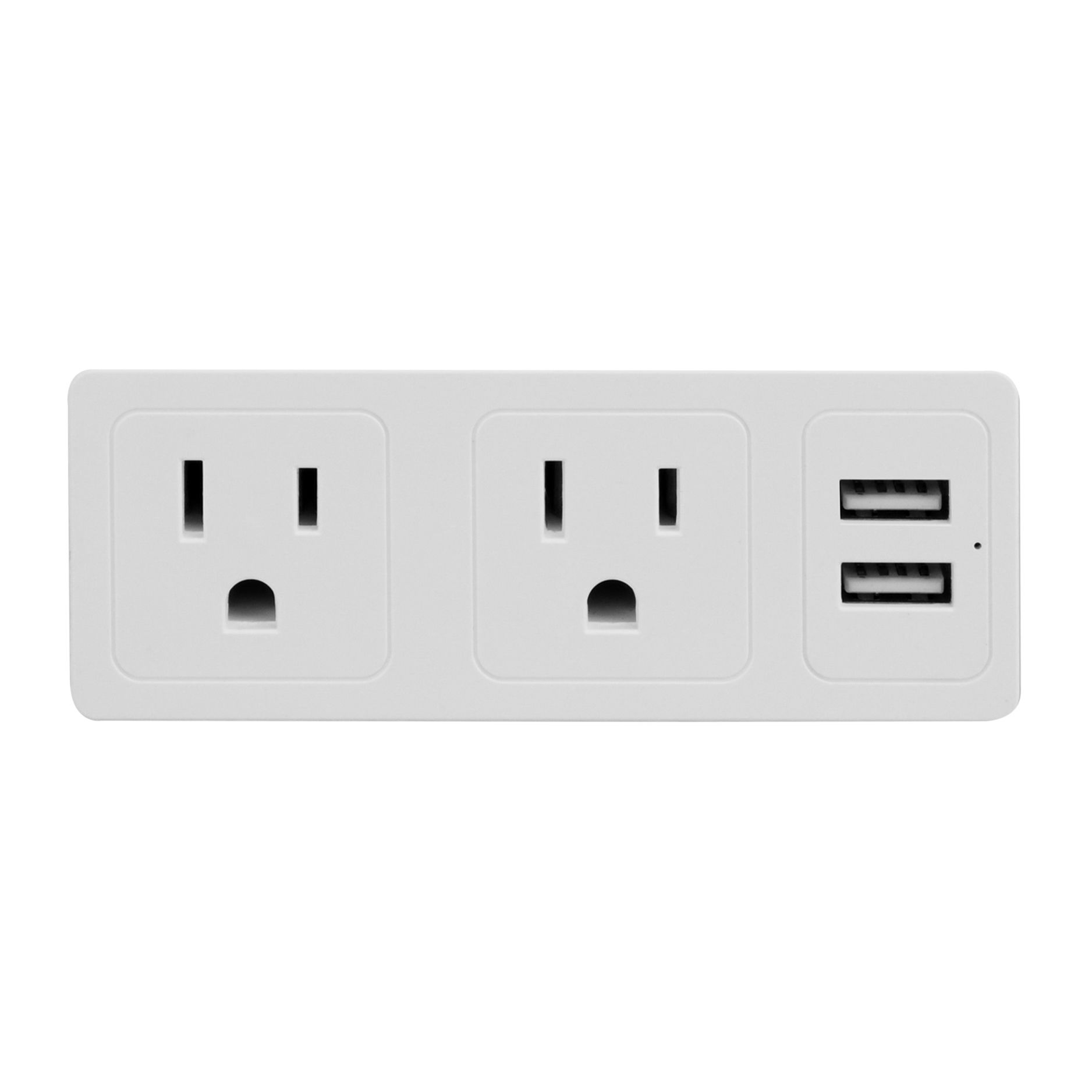 Smartpoint Wall Outlet Extender with USB, 2 Pk.