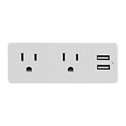 Smartpoint Wall Outlet Extender with USB, 2 Pk.