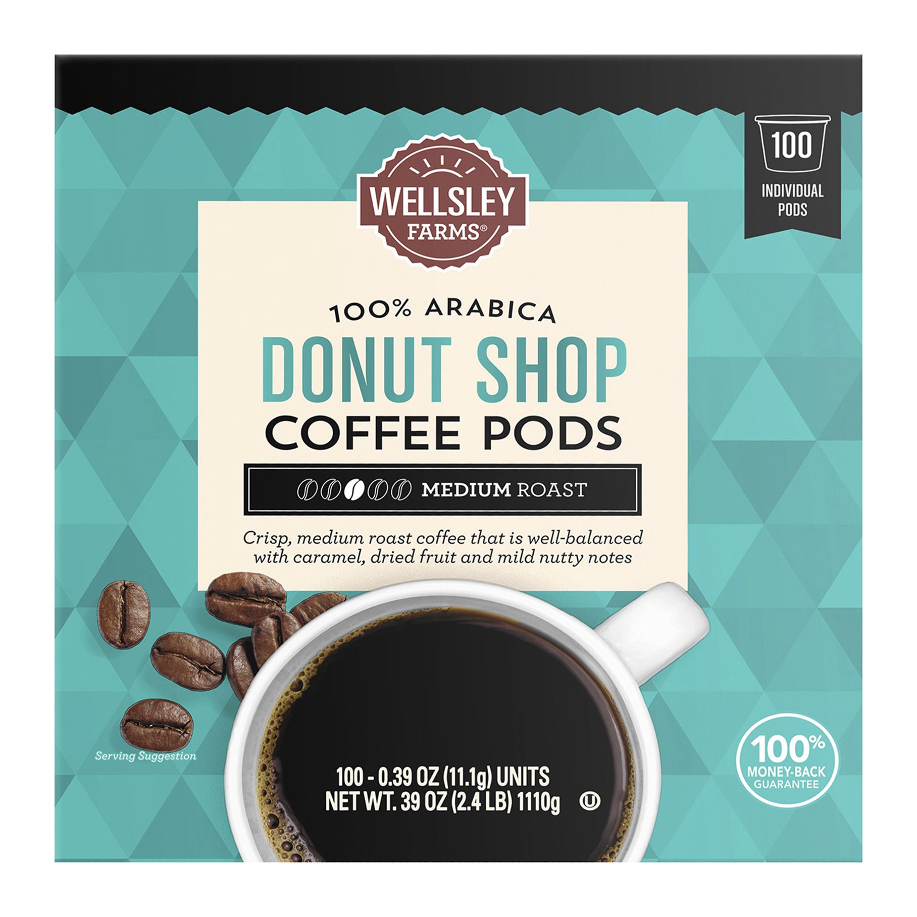 Wellsley Farms Donut Shop Coffee Pods, 100 ct.