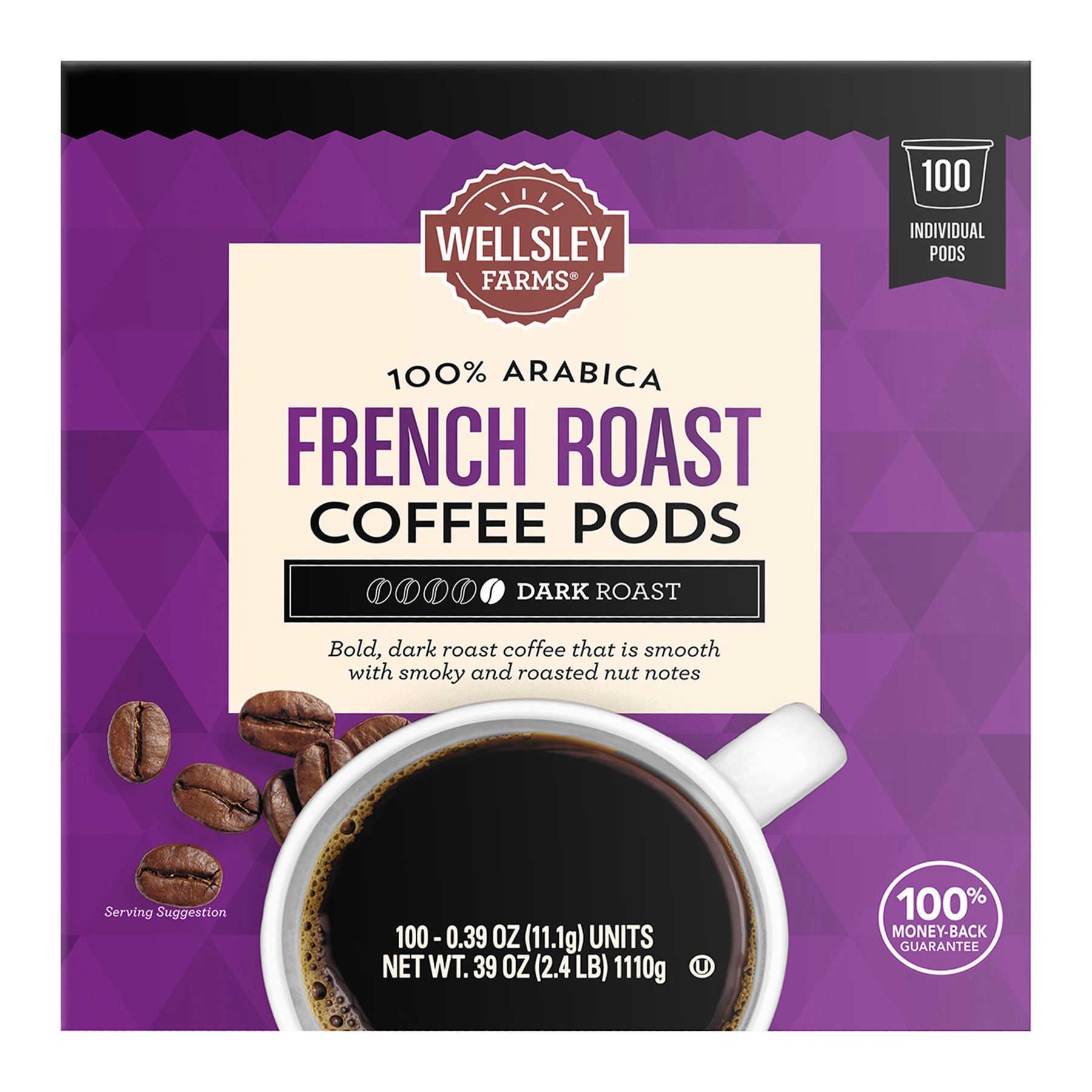 Wellsley Farms French Roast Coffee Pods 100 ct. BJ s Wholesale Club