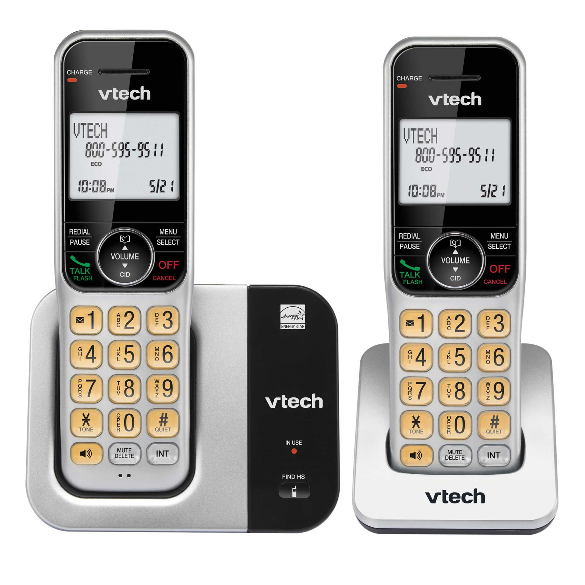 VTech CS5119-16 DECT 6.0 Expandable Cordless Phone System Red CS5119-16 -  Best Buy