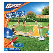 Banzai Home Run Splash Baseball with Racing Slide, Bat, Inflatable Home Plate, and Sprinklers