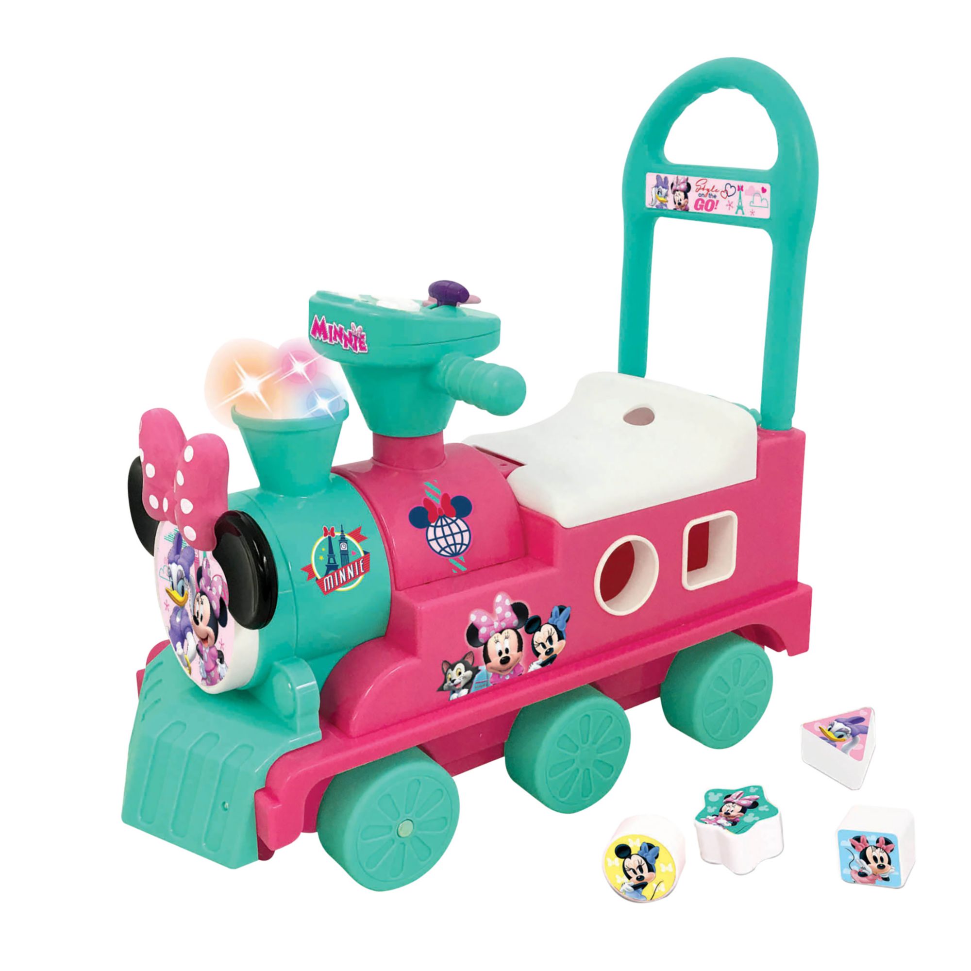 Kiddieland Disney Minnie Mouse Play n' Sort Activity Train Ride-On